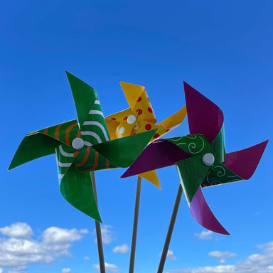 Big Wheels Pinwheel - Pink, Blue, Green, Yellow, Orange or Purple    