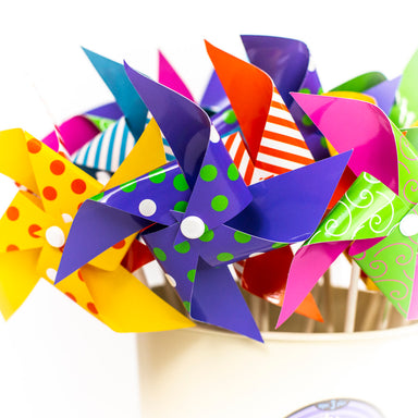 Big Wheels Pinwheel - Pink, Blue, Green, Yellow, Orange or Purple    