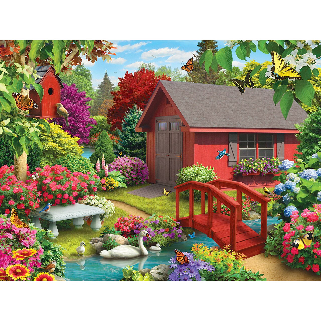 Lazy Days Over the Bridge 750 Piece Puzzle    