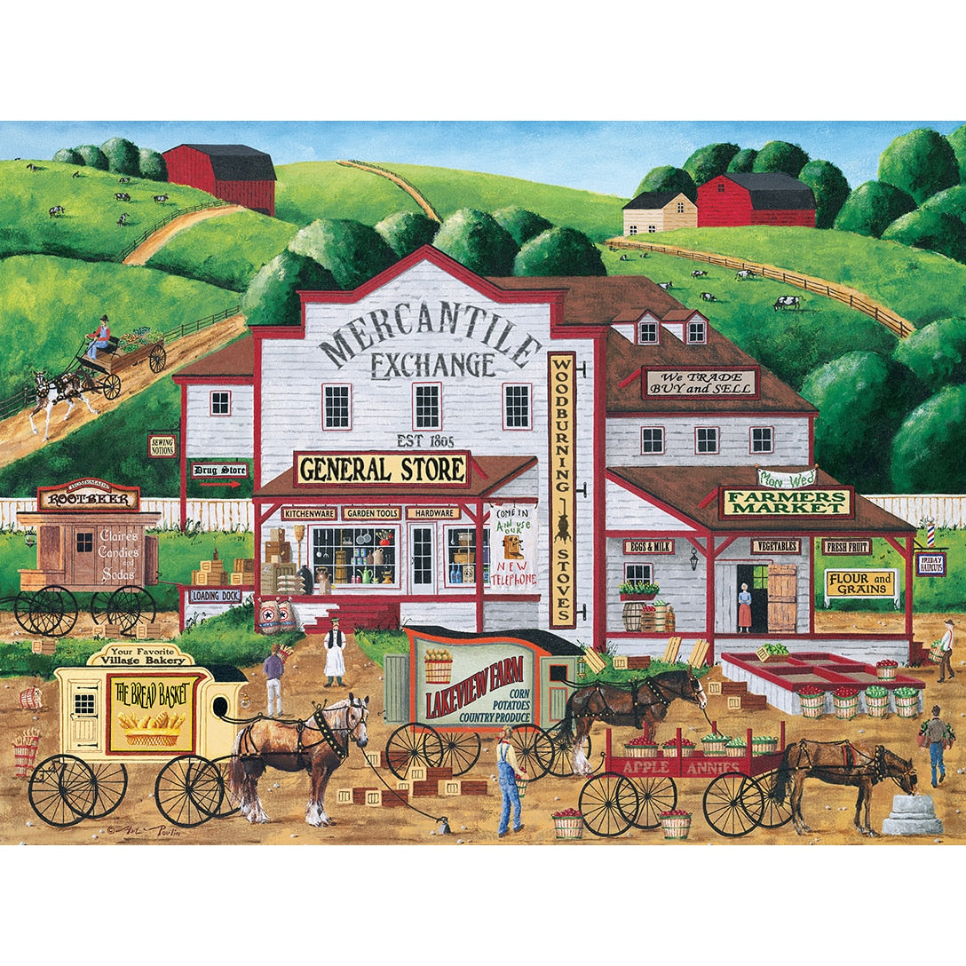Town & Country - Morning Deliveries 300 Piece Large Format Puzzle    