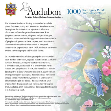 Audubon Songbird Collage 1000 Piece Puzzle    