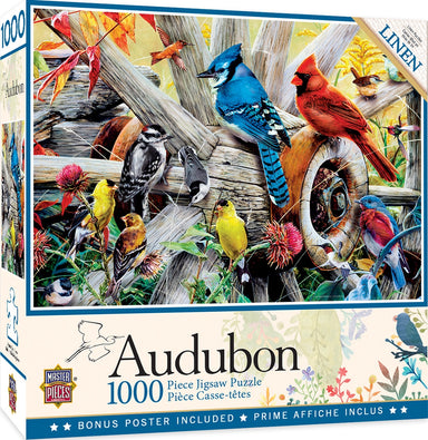 Audubon Backyard Birds 1000 Piece Puzzle    