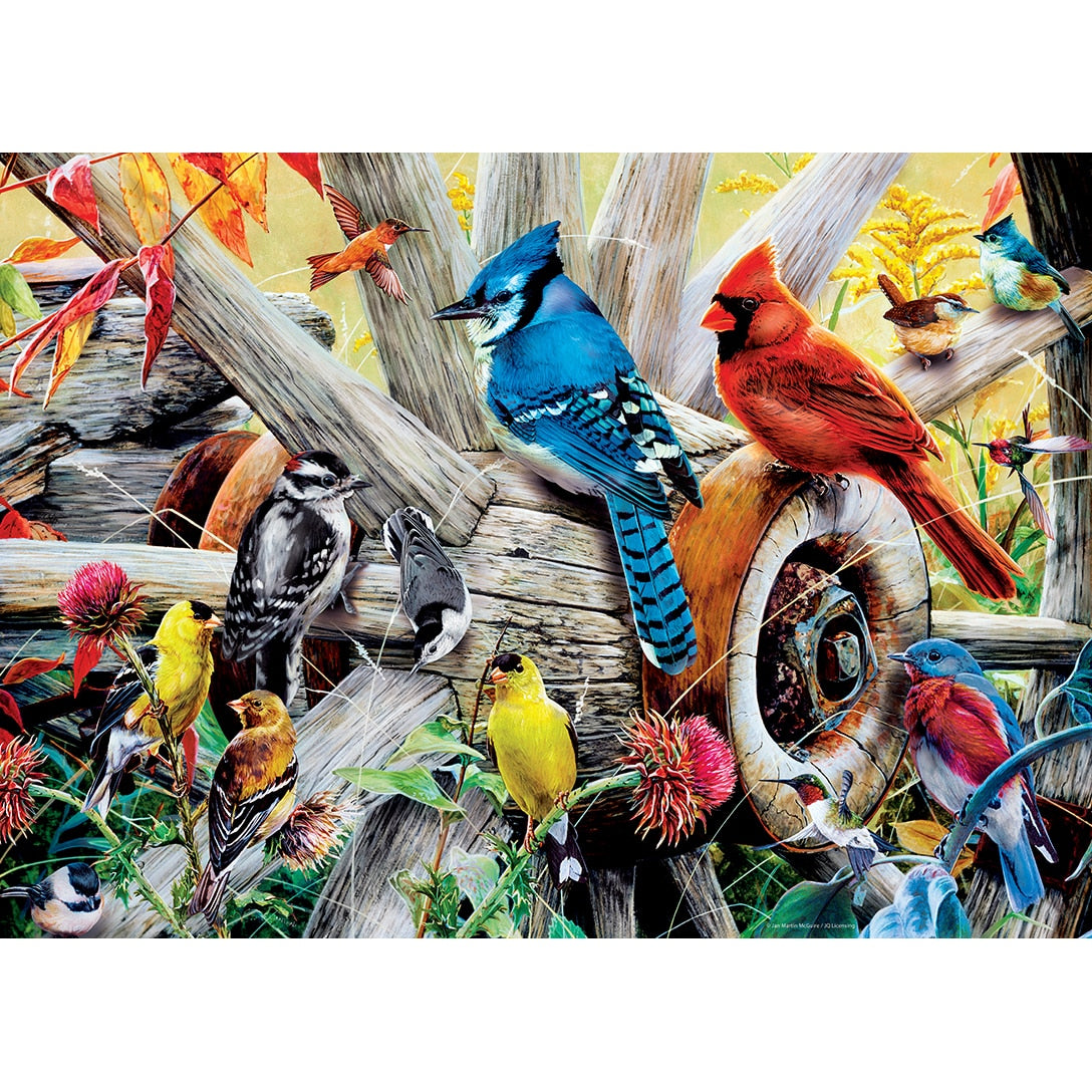 Audubon Backyard Birds 1000 Piece Puzzle    