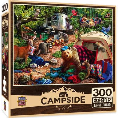 Campsite Trouble 300 Piece Large Format Campside Puzzle    