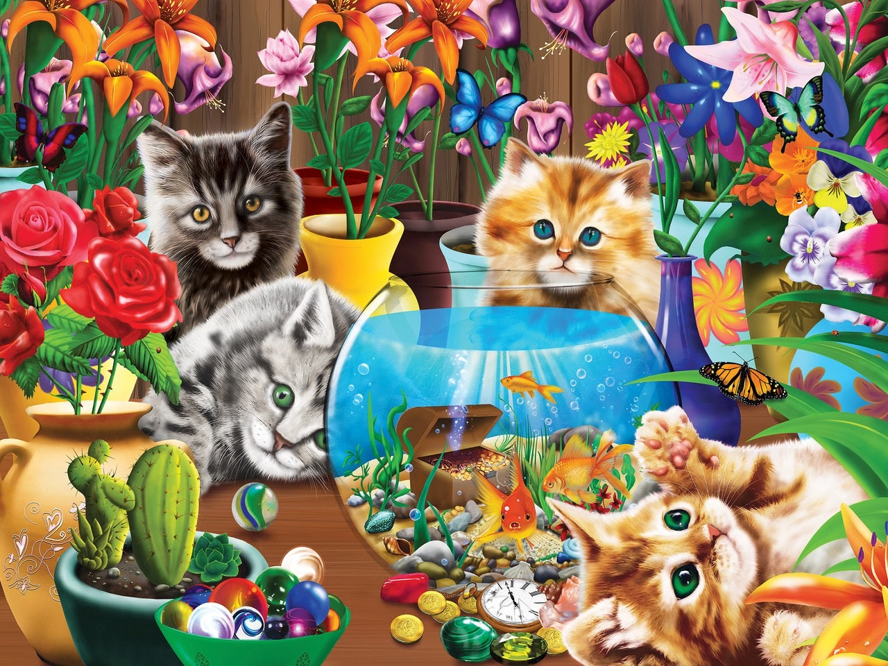 Marvelous Kittens 400 Piece Family Puzzle    