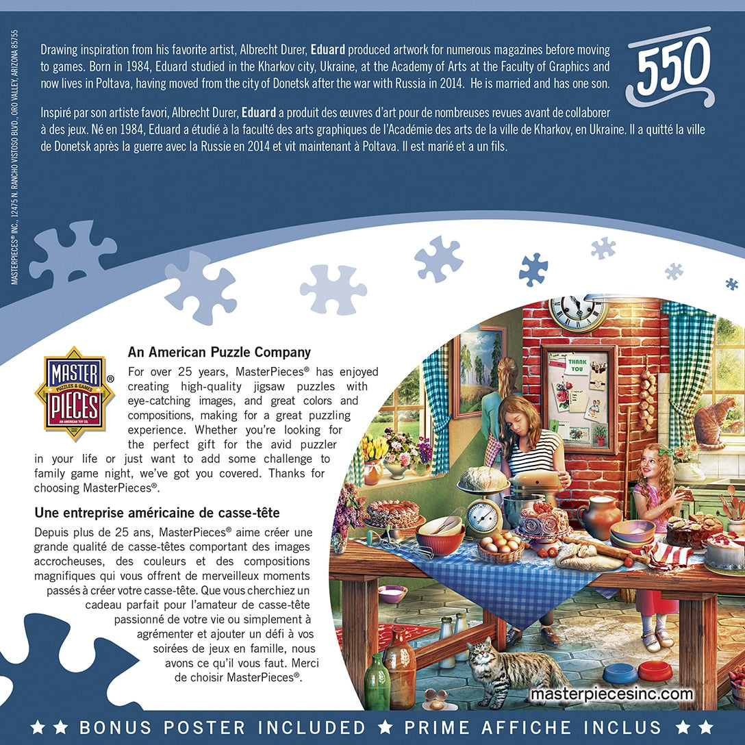 Home Sweet Home - Baking Bread 550 Piece Puzzle    