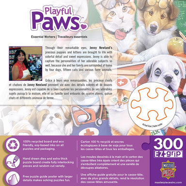 Playful Paws - Essential Workers 300 Piece Large Format Puzzle    
