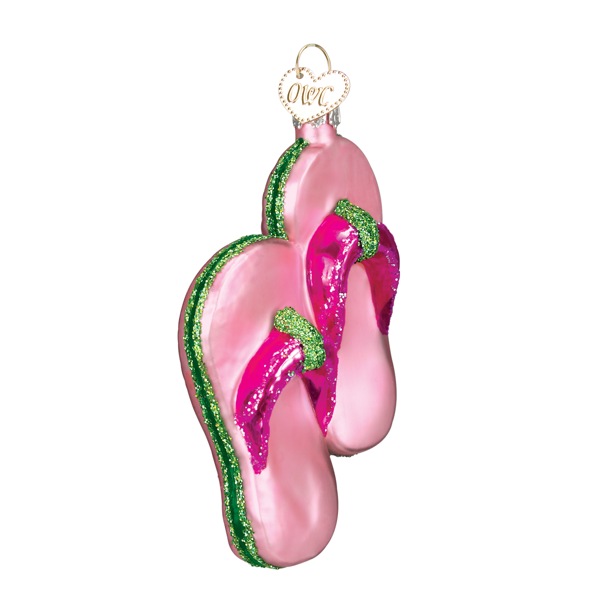 Old World Christmas - Pink Flip Flops Ornamnt    