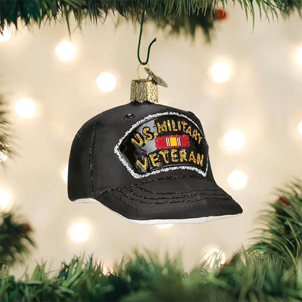 Old World Christmas - Veterans Cap Ornament    