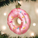 Old World Christmas - Pink Frosted Donut Ornament    
