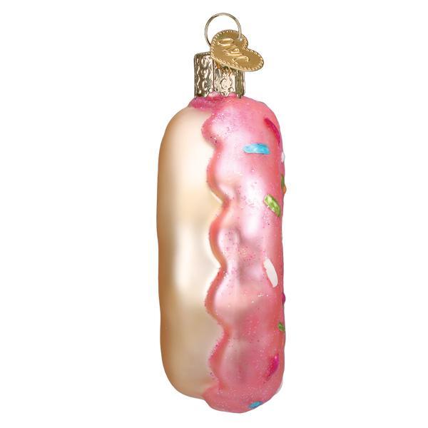 Old World Christmas - Pink Frosted Donut Ornament    