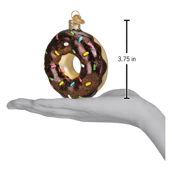 Old World Christmas Chocolate Sprinkles Donut Ornaments    
