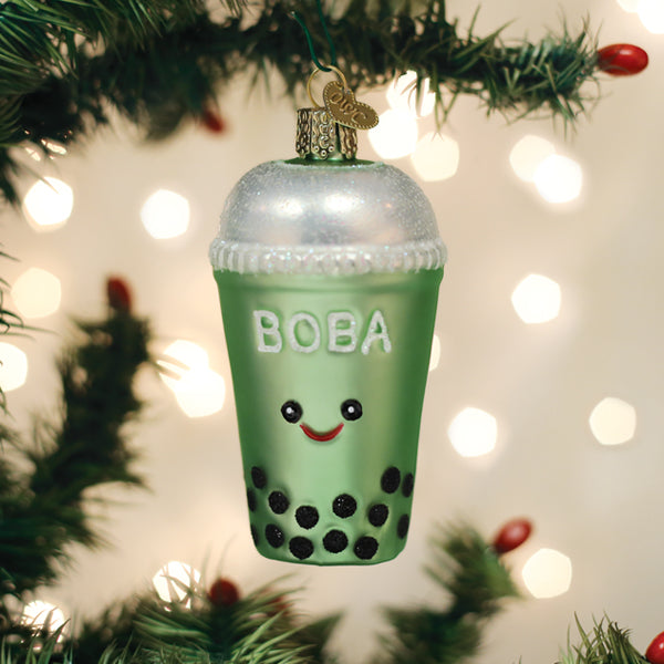 Old World Christmas Boba Tea Ornament    