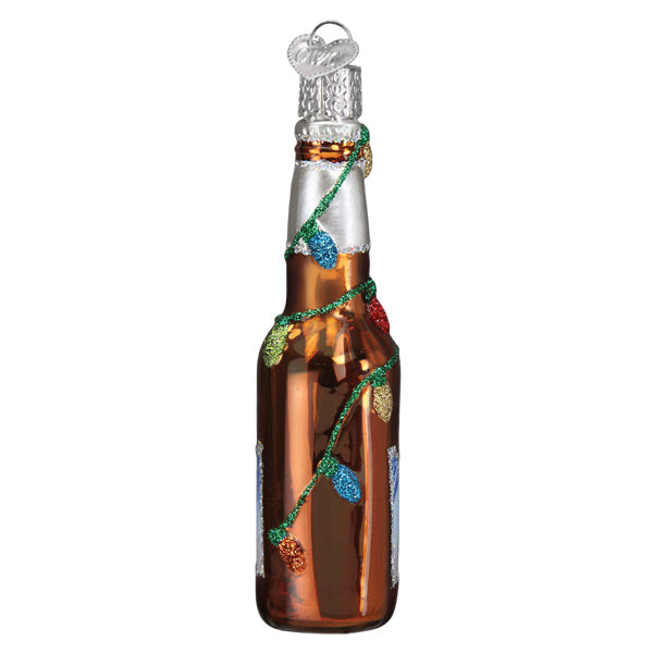 Old World Christmas Holiday Coors Light Bottle Ornament    