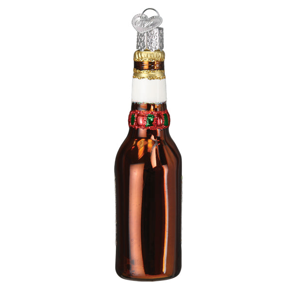 Old World Christmas Holiday Miller Lite Bottle Ornament    