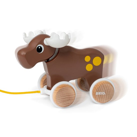 Pull Along Moose    