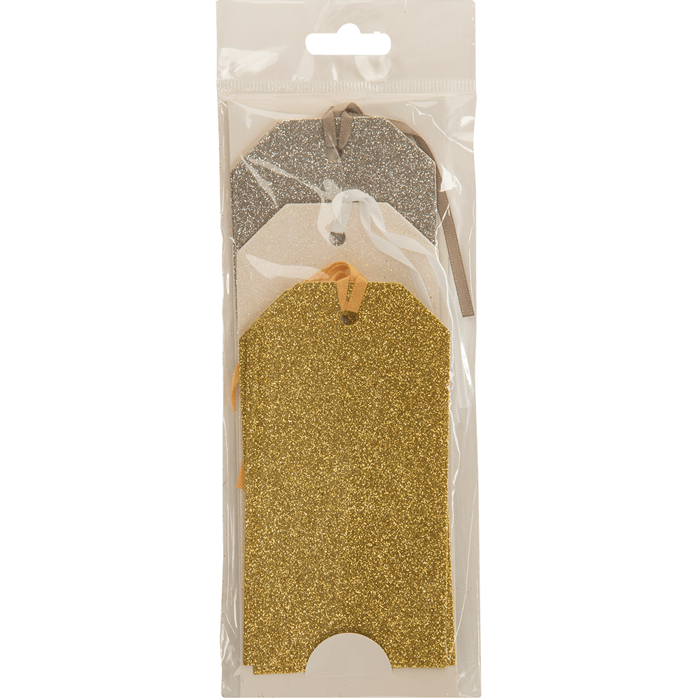 Shimmer Glitter Gift Tags    