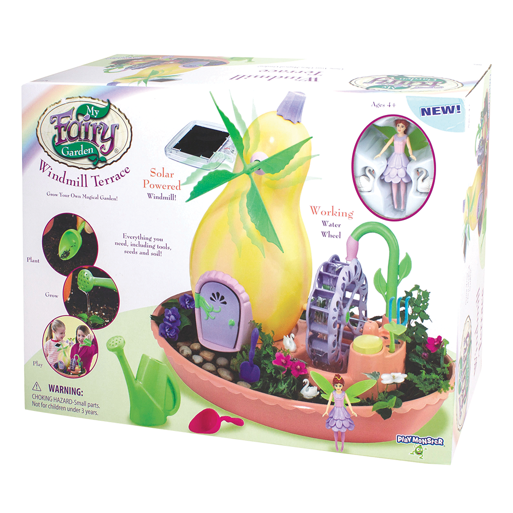 Windmill Terrace Solar Fairy Garden    