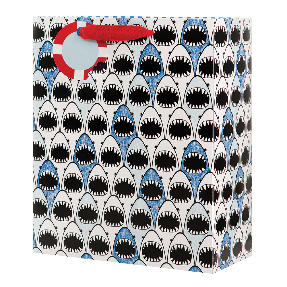 Shark Line Up - Large Gift Bag    