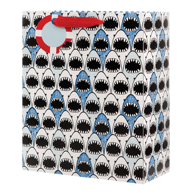 Shark Line Up - Large Gift Bag    