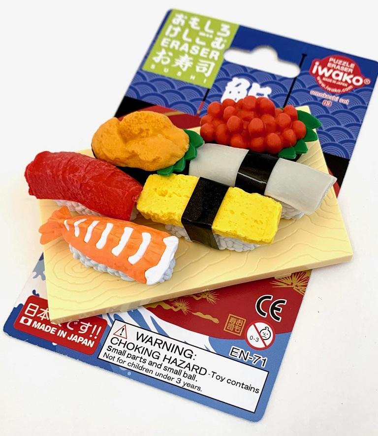 Sushi Platter - Iwako Puzzle Erasers    