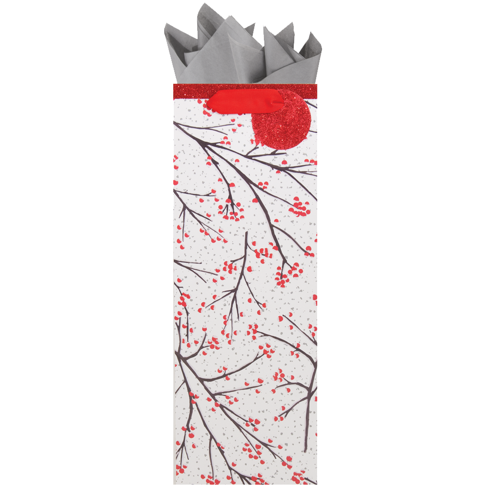 Winter Branches - Bottle Gift Bag    