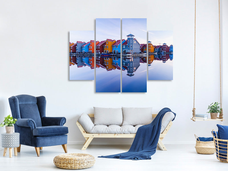 4-piece-canvas-print-colored-homes