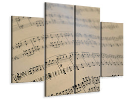 4-piece-canvas-print-the-music-notes