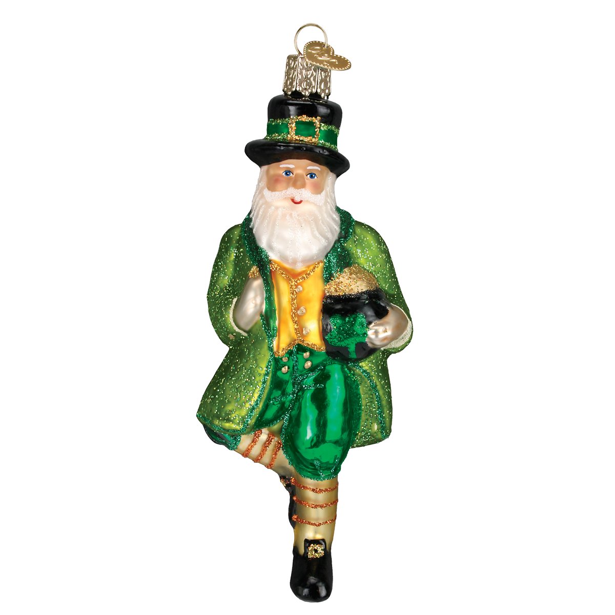 Old World Christmas Irish Santa Ornament    