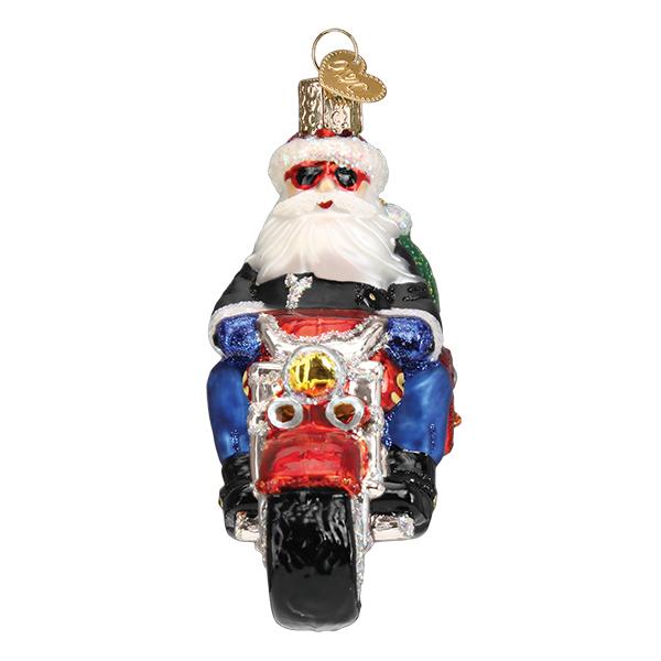 Old World Christmas - Biker Santa Ornament    