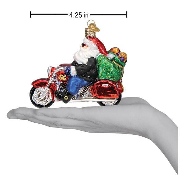 Old World Christmas - Biker Santa Ornament    