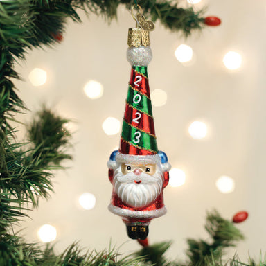 Old World Christmas 2022 Happy Santa Ornament    