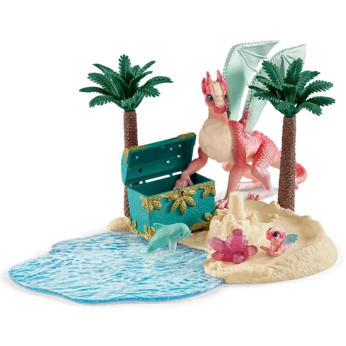 Schleich Dragon Island With Treasure    