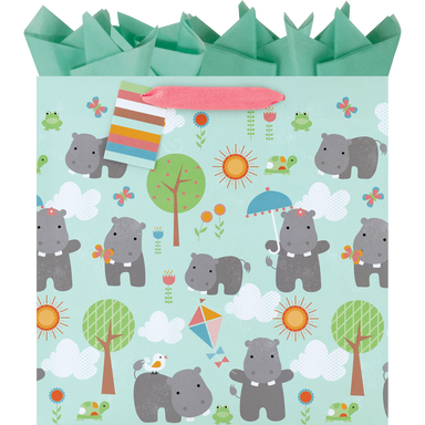 Happy Hippos - Large Gift Bag    