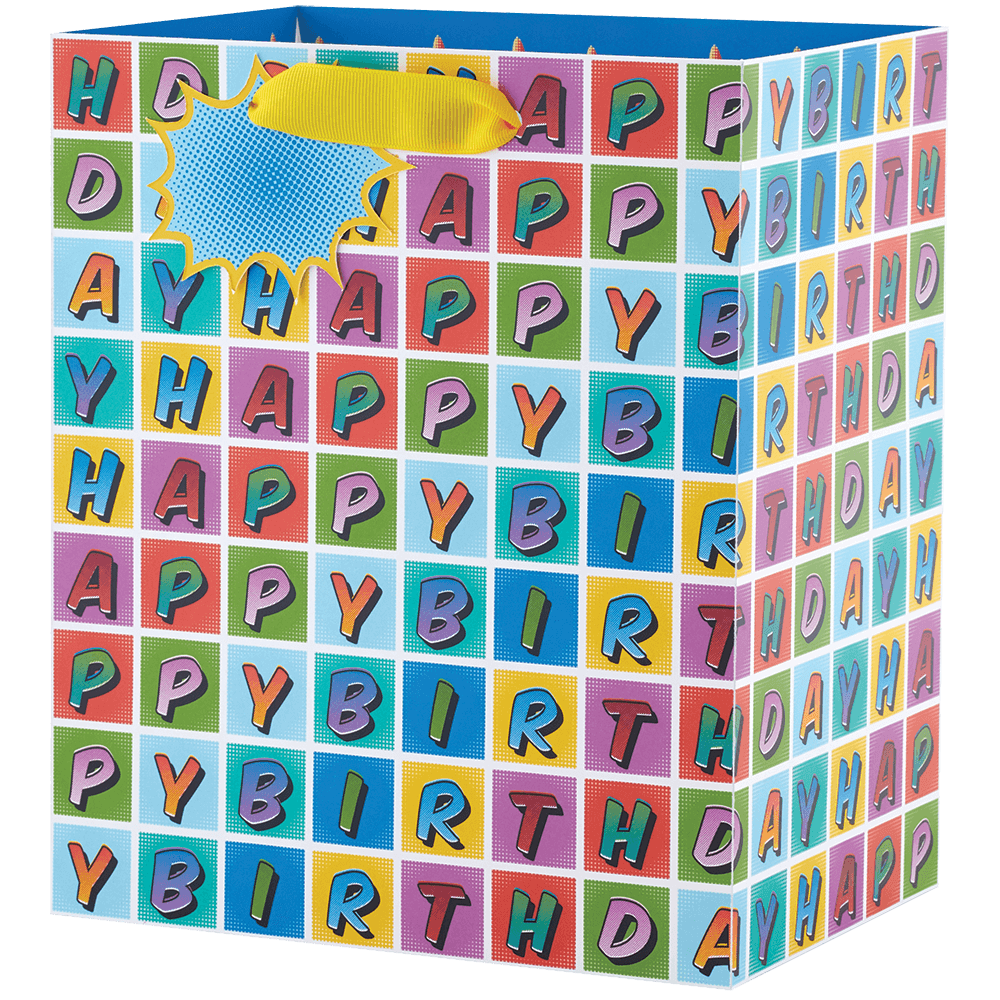 Happily Halftone - Medium Gift Bag    