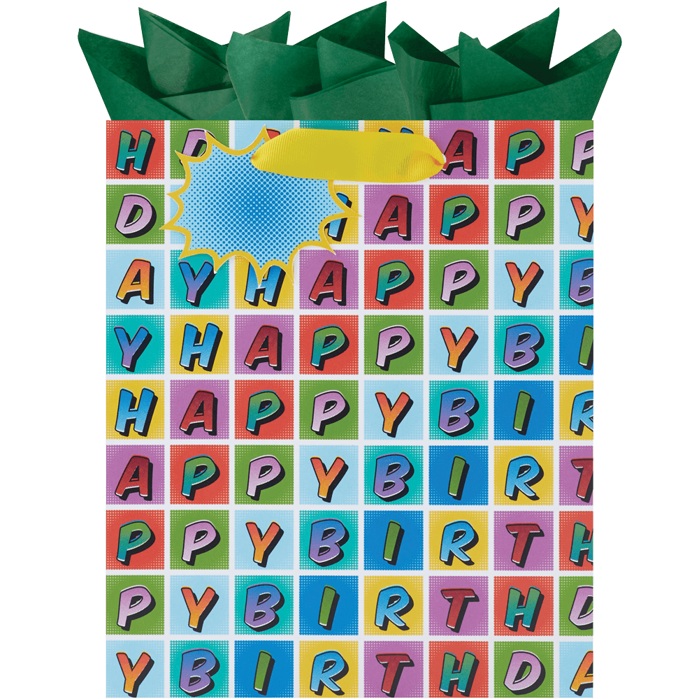 Happily Halftone - Medium Gift Bag    