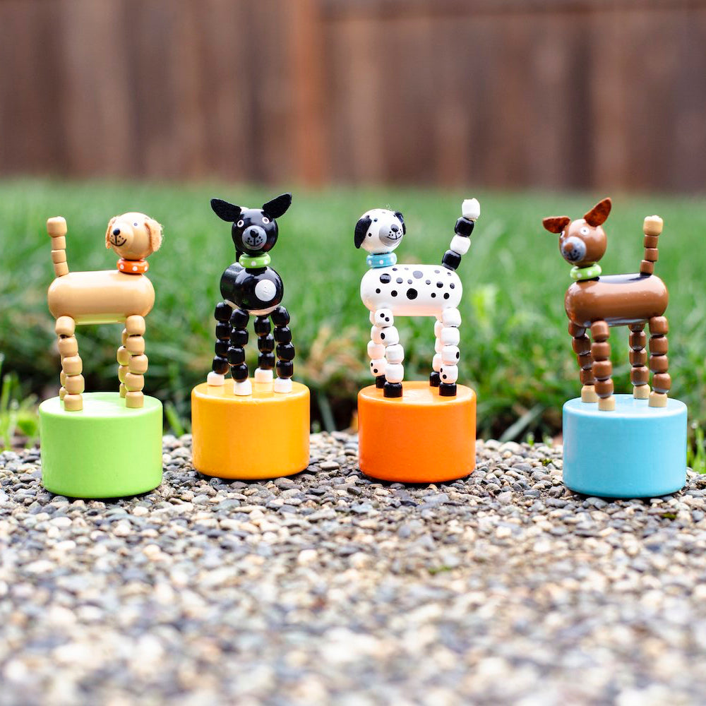Jack Rabbit Dog Push Puppet (Single) - Random Color/Style