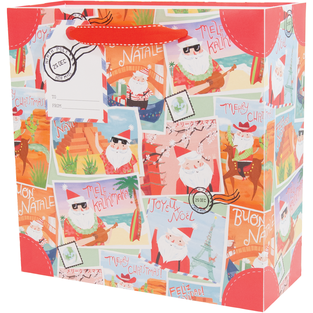 Santa's Vacation - Medium Gift Bag    