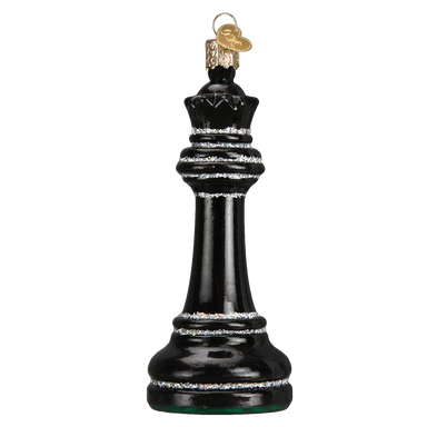 Old World Christmas Chess Piece - Black Queen    