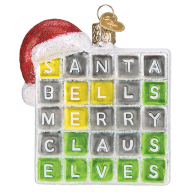 Old World Christmas Merry Words Ornament    