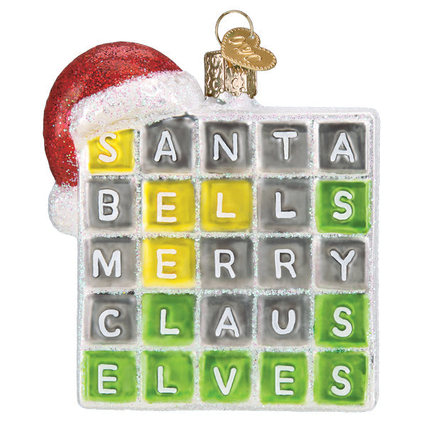 Old World Christmas Merry Words Ornament    