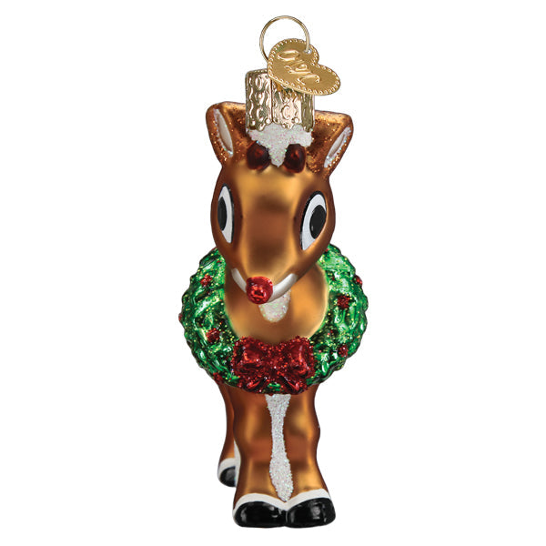 Old World Christmas Rudolph The Red Nosed Reindeer Ornament    