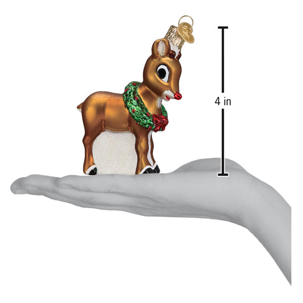 Old World Christmas Rudolph The Red Nosed Reindeer Ornament    