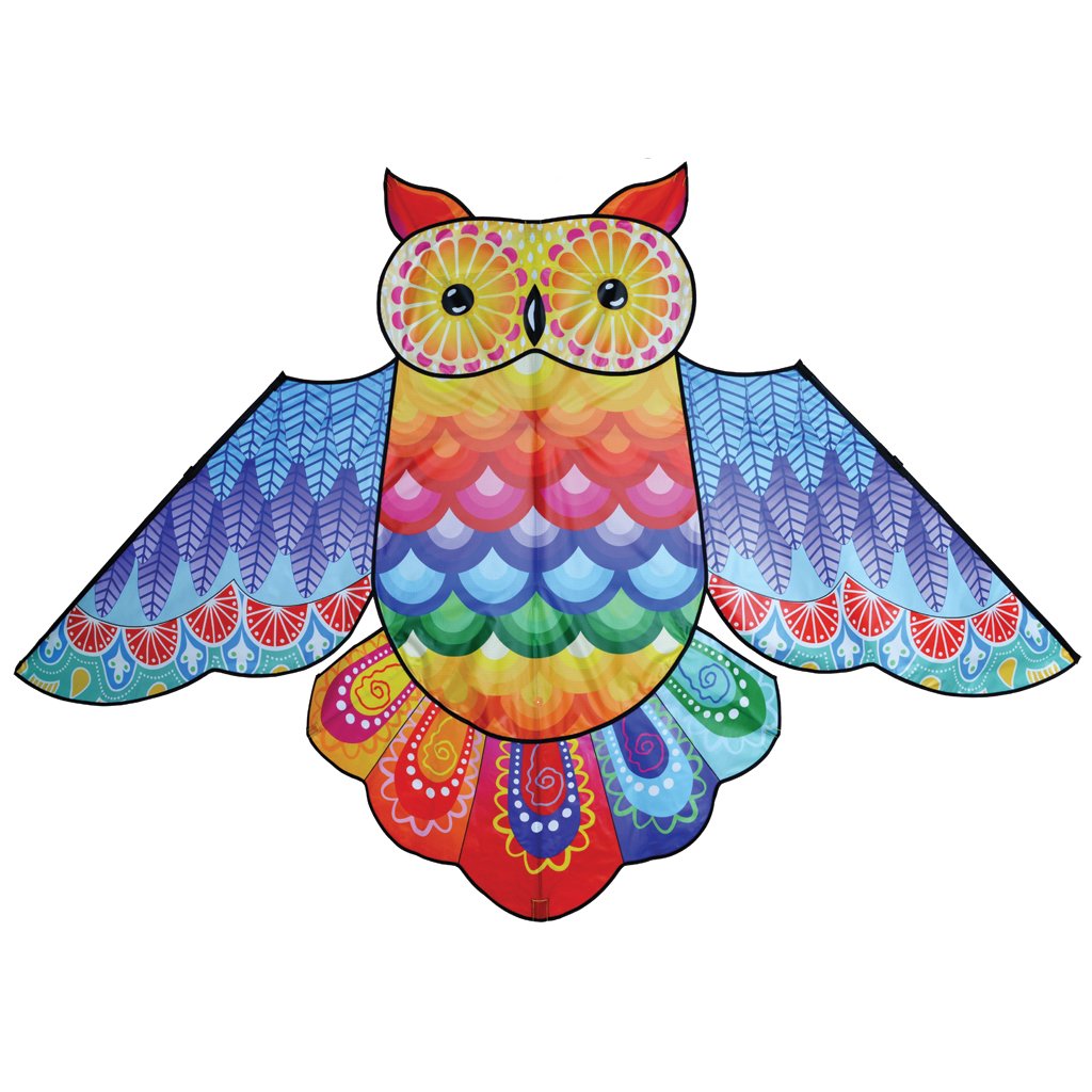 Rainbow Owl - 86 Inch Bird Kite    