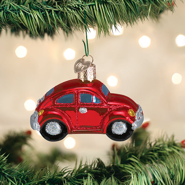 Old World Christmas Red Buggy Ornament    