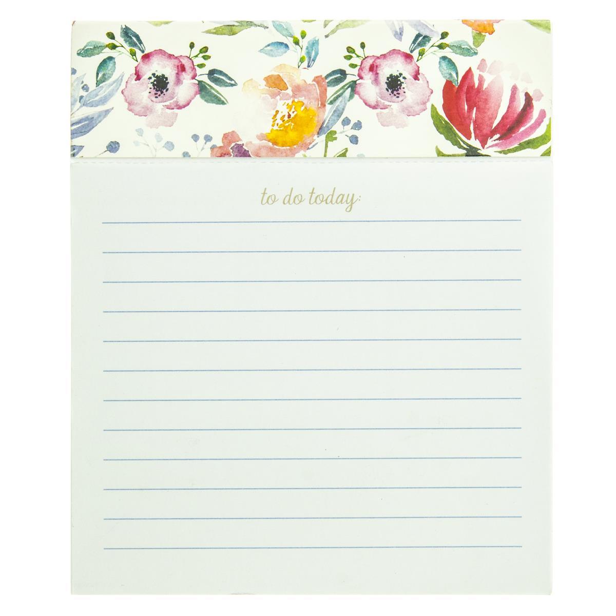 Jotter Notepad - Floral To Do Today    