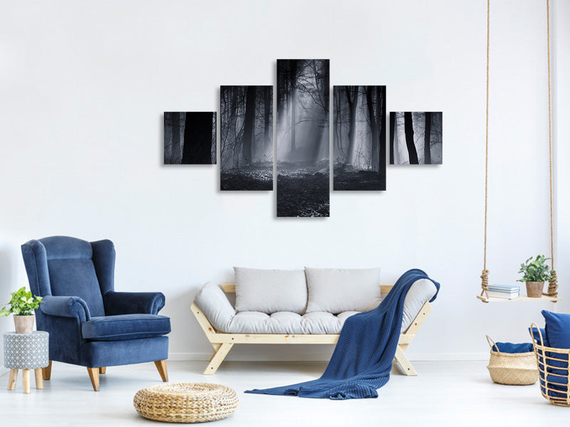 5-piece-canvas-print-capela-forest