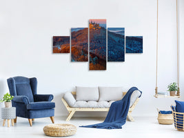 5-piece-canvas-print-hohenzollern-in-winter-mood