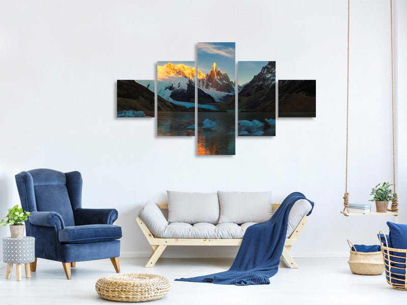 5-piece-canvas-print-morning-light-at-cerro-torre