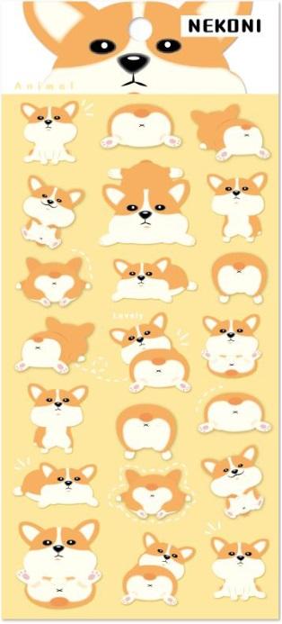 Corgi Dogs - Nekoni Stickers    
